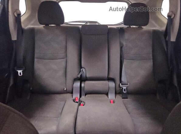 KNMAT2MV6GP644732 2016 NISSAN ROGUE Blue უკანა სავარძლების ხედი