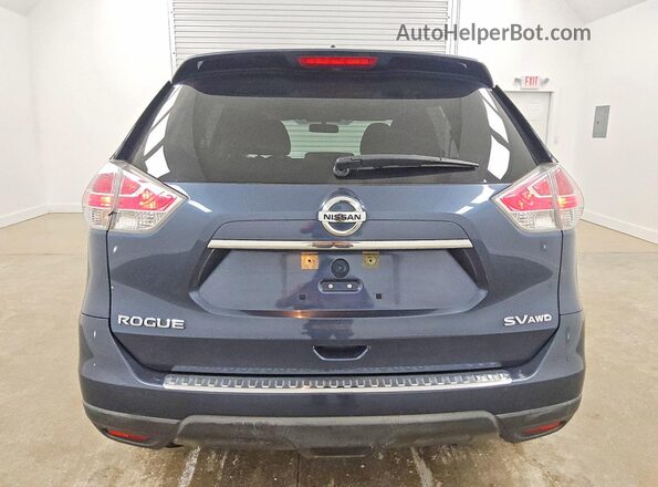 KNMAT2MV6GP644732 2016 NISSAN ROGUE Blue უკანა ხედი
