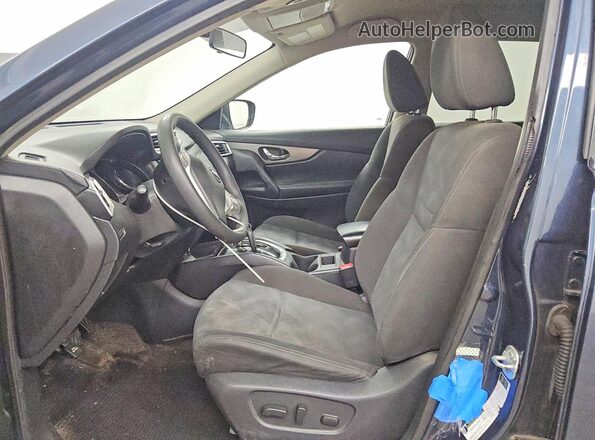 KNMAT2MV6GP644732 2016 NISSAN ROGUE Blue წინა სალონის ხედი