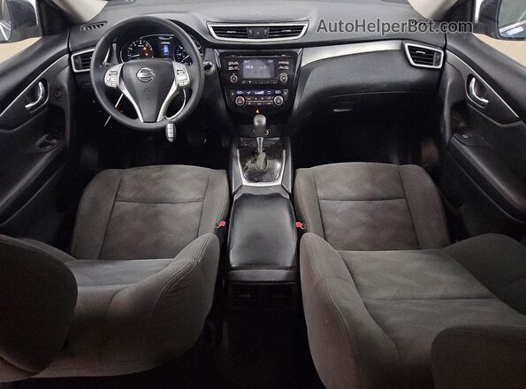 KNMAT2MV6GP644732 2016 NISSAN ROGUE Blue წინა პანელის ხედი