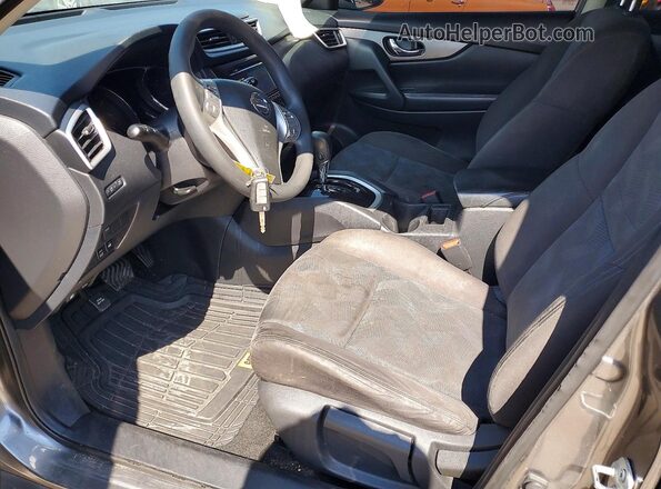 KNMAT2MV6GP646044 2016 NISSAN ROGUE Gray Вид салону спереду