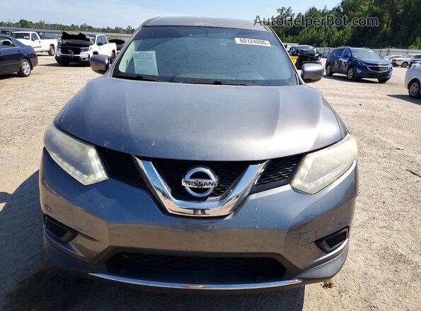 KNMAT2MV6GP646044 2016 NISSAN ROGUE Gray Вид спереду