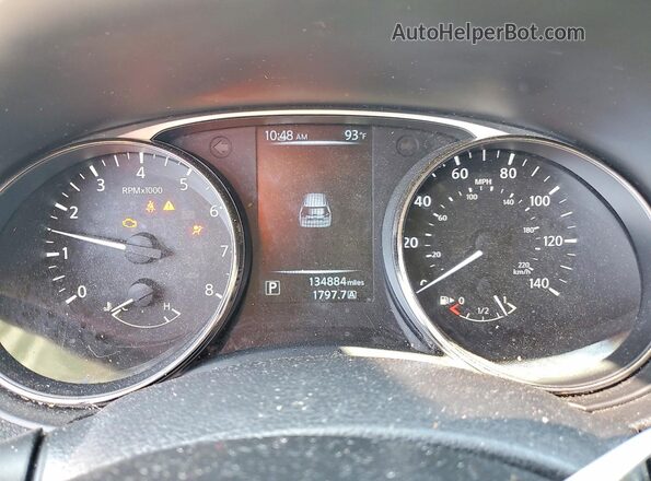KNMAT2MV6GP646044 2016 NISSAN ROGUE Gray Вид щитка приладів