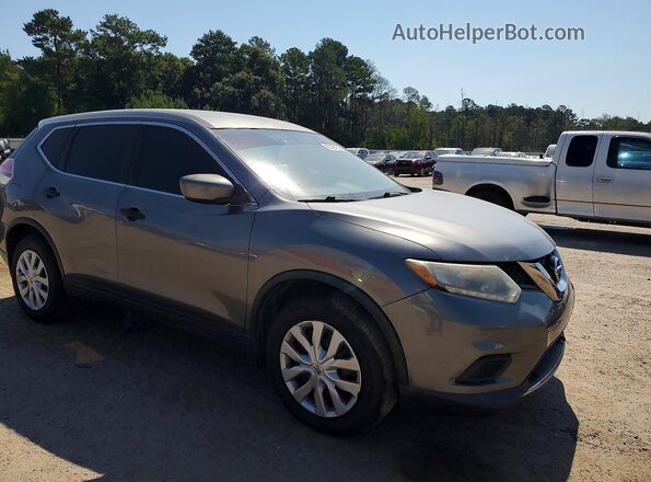 KNMAT2MV6GP646044 2016 NISSAN ROGUE Gray Передня права чверть
