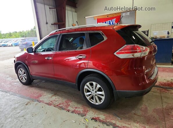 KNMAT2MV6GP664883 2016 NISSAN ROGUE Burgundy Trasero izquierdo