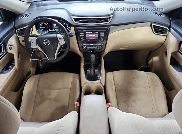 KNMAT2MV6GP664883 2016 NISSAN ROGUE Burgundy Vista del salpicadero