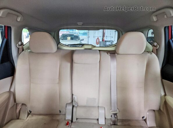 KNMAT2MV6GP664883 2016 NISSAN ROGUE Burgundy Vista de los asientos traseros