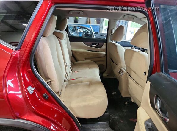 KNMAT2MV6GP664883 2016 NISSAN ROGUE Burgundy Vista interior trasera