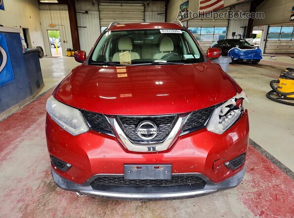 KNMAT2MV6GP664883 2016 NISSAN ROGUE Burgundy Vista frontal