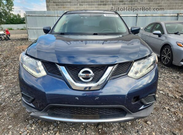 KNMAT2MV6GP689671 2016 NISSAN ROGUE Blue Вид спереду