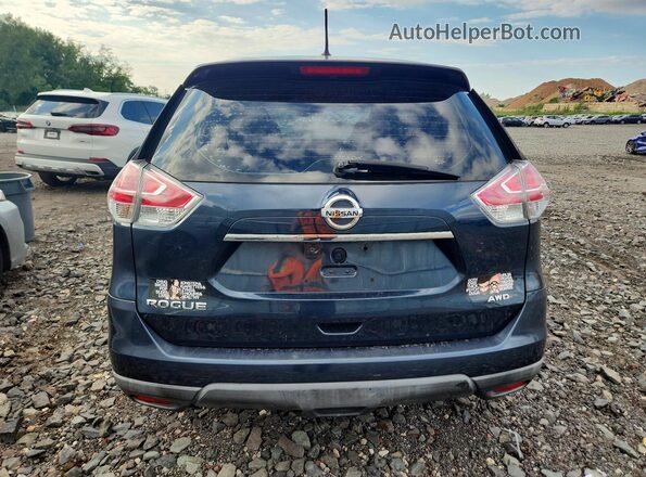 KNMAT2MV6GP689671 2016 NISSAN ROGUE Blue Вид ззаду