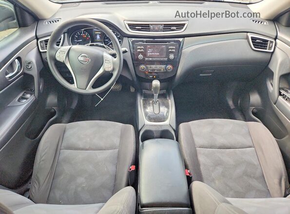 KNMAT2MV6GP689671 2016 NISSAN ROGUE Blue Вид панелі приладів