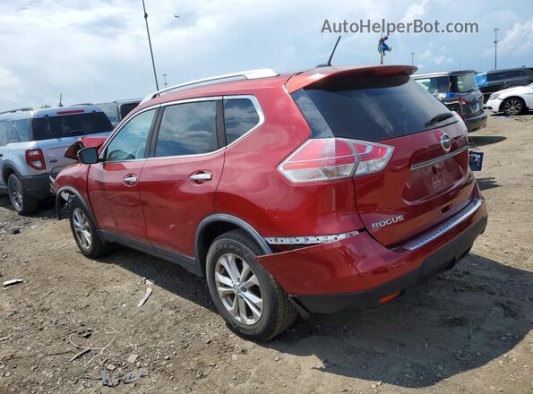 KNMAT2MV6GP699634 2016 NISSAN ROGUE Red Հետևի ձախ