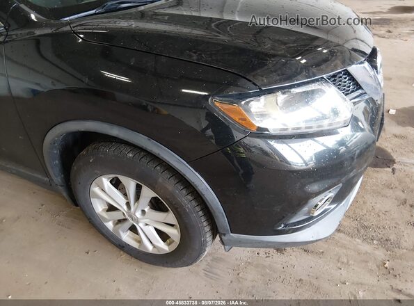 KNMAT2MV6GP703195 2016 NISSAN ROGUE Black Դիմացի տեսք