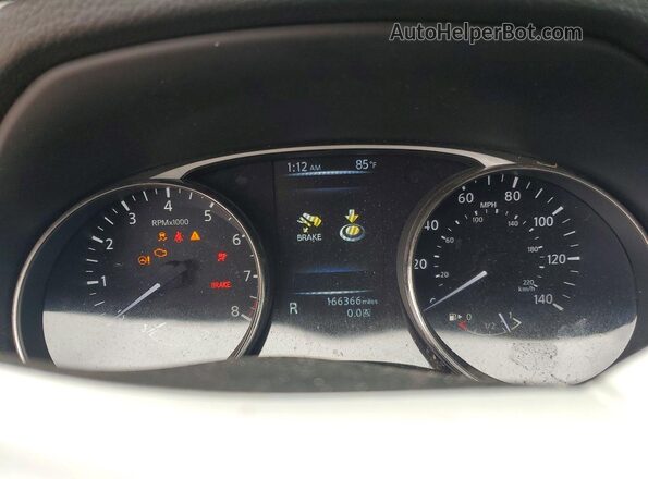 KNMAT2MV6GP703312 2016 NISSAN ROGUE Silver ხელსაწყოთა პანელის ხედი