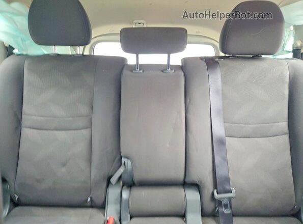 KNMAT2MV6GP703312 2016 NISSAN ROGUE Silver უკანა სავარძლების ხედი