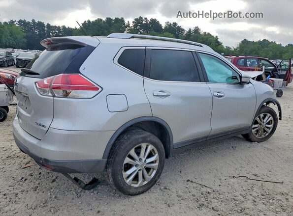 KNMAT2MV6GP703312 2016 NISSAN ROGUE Silver უკანა მარჯვენა
