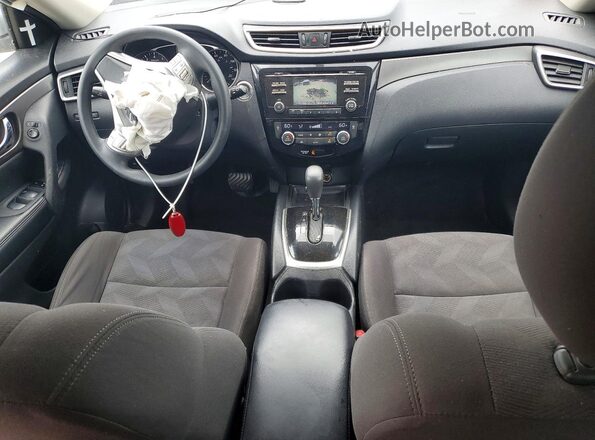 KNMAT2MV6GP703312 2016 NISSAN ROGUE Silver წინა პანელის ხედი