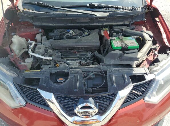 KNMAT2MV6GP717386 2016 NISSAN ROGUE Burgundy Vista interior trasera