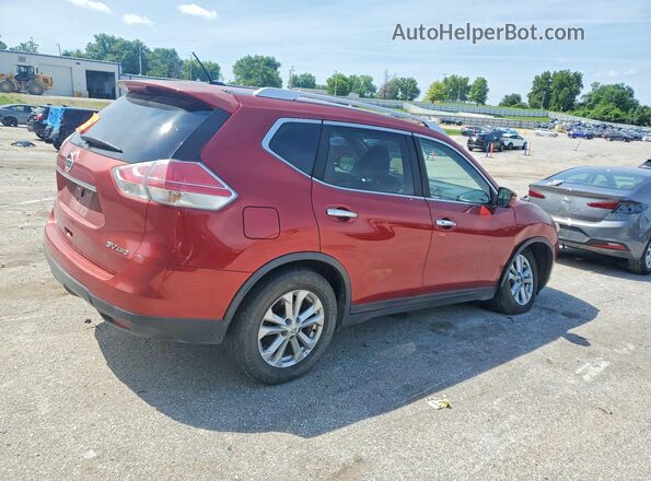 KNMAT2MV6GP717386 2016 NISSAN ROGUE Burgundy Trasero derecho