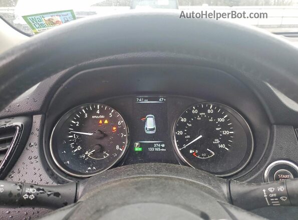 KNMAT2MV6HP530926 2017 NISSAN ROGUE White Instrument cluster view