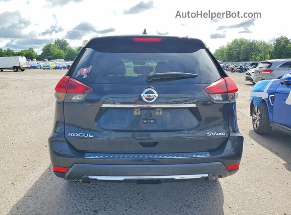 KNMAT2MV6JP557548 2018 NISSAN ROGUE Black Հետևի տեսք