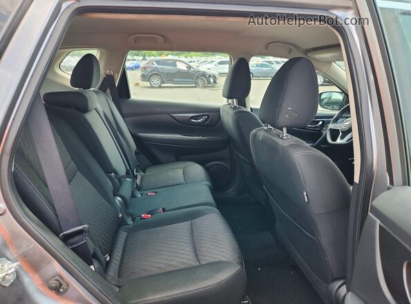 KNMAT2MV6JP574026 2018 NISSAN ROGUE Gray უკანა სავარძლების ხედი