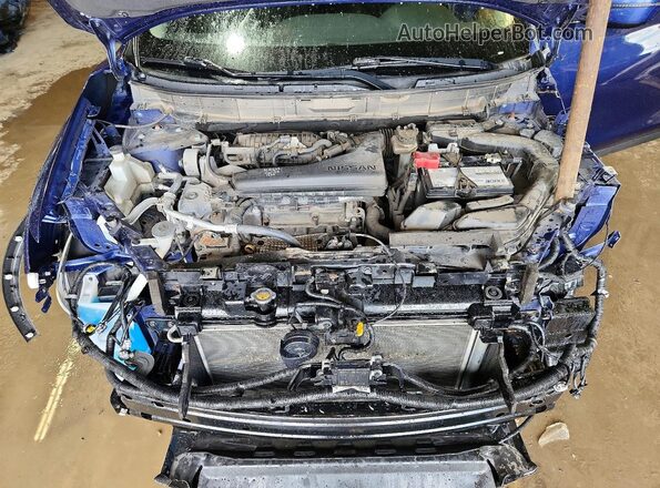KNMAT2MV6KP532280 2019 NISSAN ROGUE Blue Engine compartment view