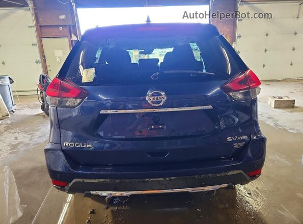 KNMAT2MV6KP532280 2019 NISSAN ROGUE Blue Rear view