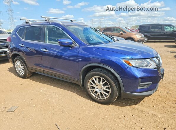KNMAT2MV6KP549886 2019 NISSAN ROGUE Синий Передняя правая четверть