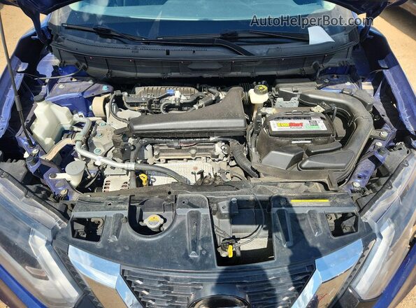 KNMAT2MV6KP549886 2019 NISSAN ROGUE Синий Вид задней части салона