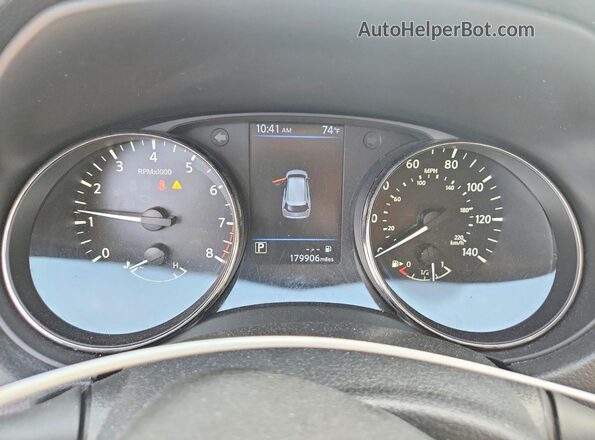 KNMAT2MV6KP549886 2019 NISSAN ROGUE Синий Вид щитка приборов