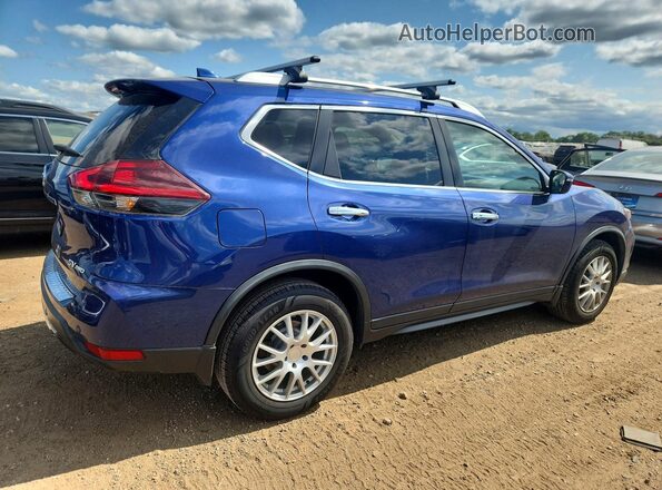 KNMAT2MV6KP549886 2019 NISSAN ROGUE Синий Задняя правая четверть