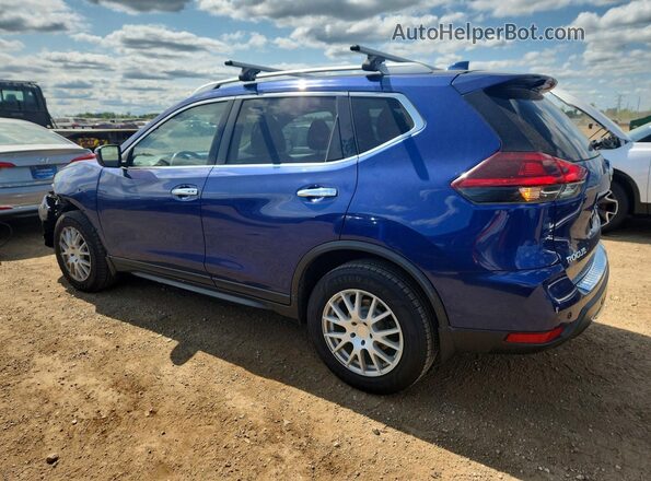 KNMAT2MV6KP549886 2019 NISSAN ROGUE Синий Задняя левая четверть