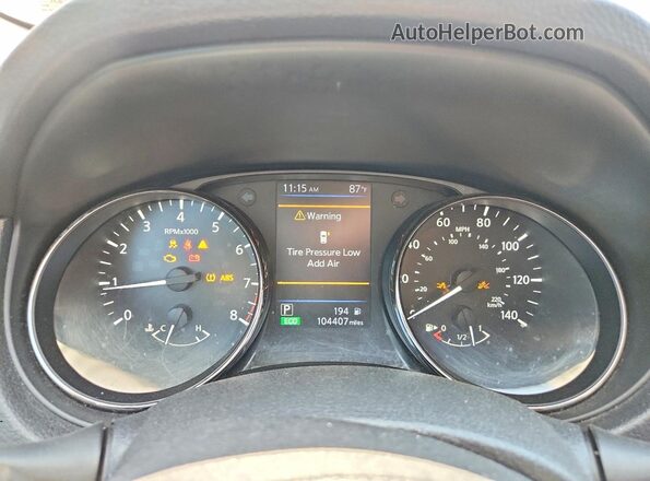 KNMAT2MV6KP550097 2019 NISSAN ROGUE Gray ხელსაწყოთა პანელის ხედი