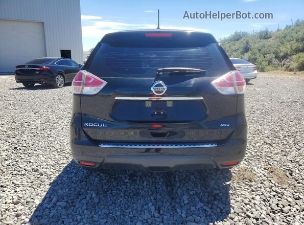 KNMAT2MV7GP633075 2016 NISSAN ROGUE Black Вид ззаду