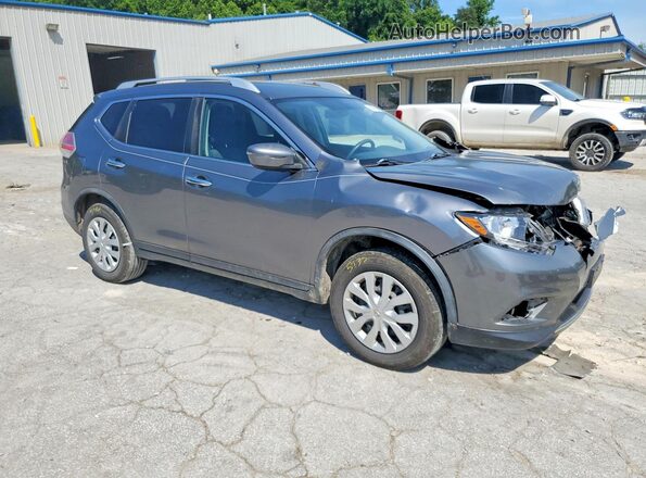KNMAT2MV7GP662866 2016 NISSAN ROGUE Серый Передняя правая четверть