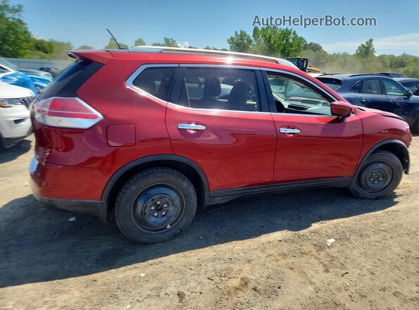 KNMAT2MV7GP694345 2016 NISSAN ROGUE Red Rear right