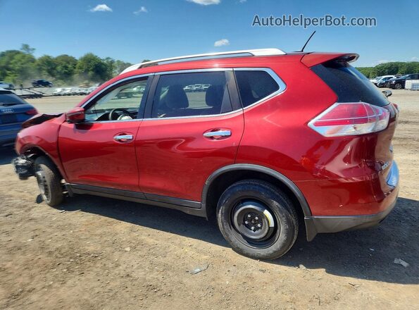 KNMAT2MV7GP694345 2016 NISSAN ROGUE Red Rear left