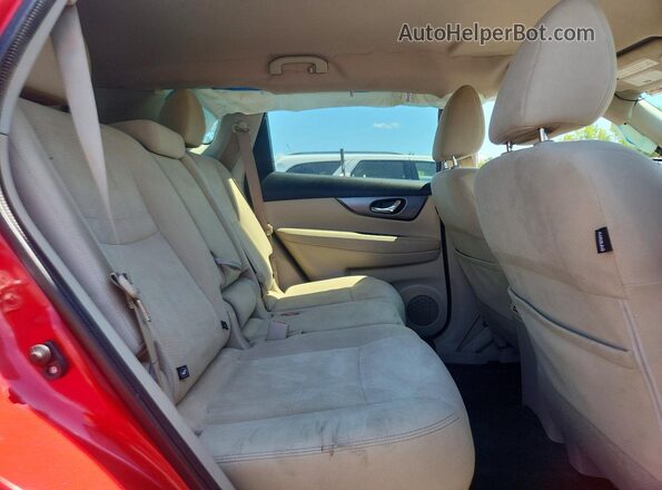 KNMAT2MV7GP694345 2016 NISSAN ROGUE Red Rear interior view