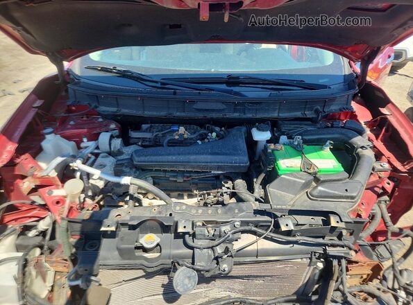 KNMAT2MV7GP694345 2016 NISSAN ROGUE Red Engine compartment view