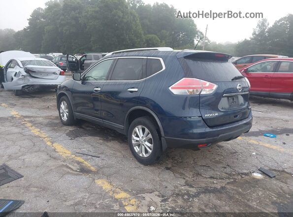 KNMAT2MV7GP718773 2016 NISSAN ROGUE Blue Задня ліва чверть