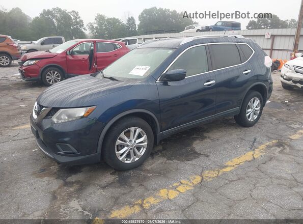 KNMAT2MV7GP718773 2016 NISSAN ROGUE Blue Передня ліва чверть