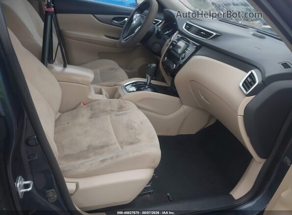 KNMAT2MV7GP718773 2016 NISSAN ROGUE Blue Вид салону спереду