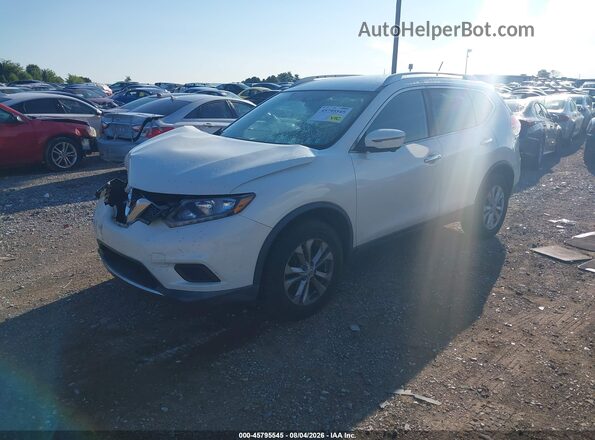 KNMAT2MV7GP719017 2016 NISSAN ROGUE Белый Передняя левая четверть