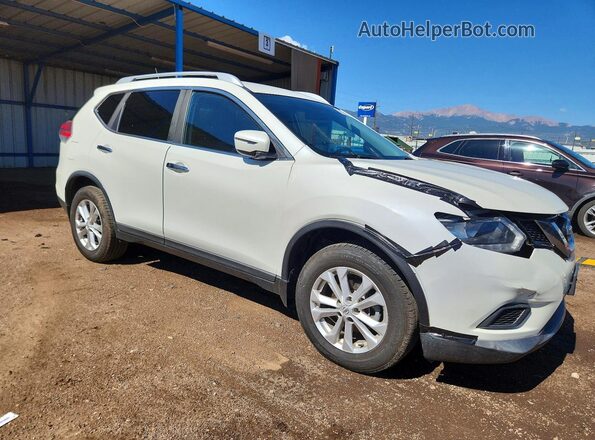 KNMAT2MV7GP734603 2016 NISSAN ROGUE White Delantero derecho
