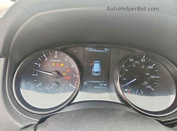 KNMAT2MV7HP506537 2017 NISSAN ROGUE Silver Widok zestawu wskaźników