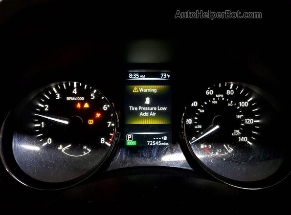KNMAT2MV7HP538226 2017 NISSAN ROGUE Синий Вид щитка приборов