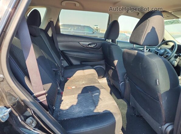 KNMAT2MV7HP539232 2017 NISSAN ROGUE Black Widok tylnych siedzeń