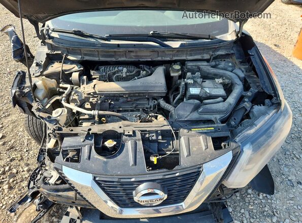 KNMAT2MV7HP539232 2017 NISSAN ROGUE Black Widok wnętrza z tyłu